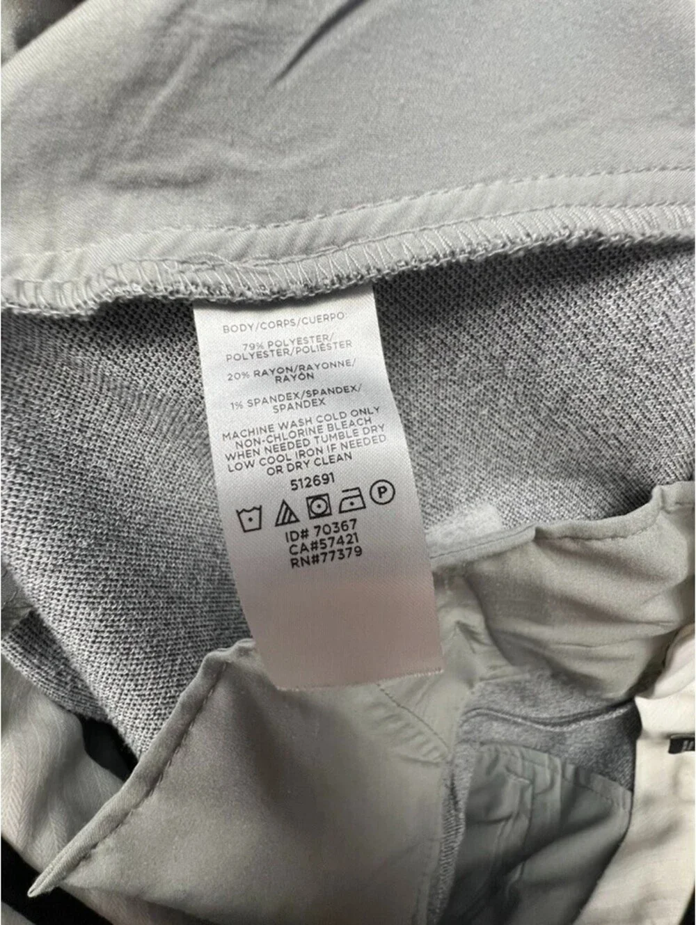 Ann Taylor Herringbone Ankle Pants Women Petite 6P Gray Office City Work Casual*